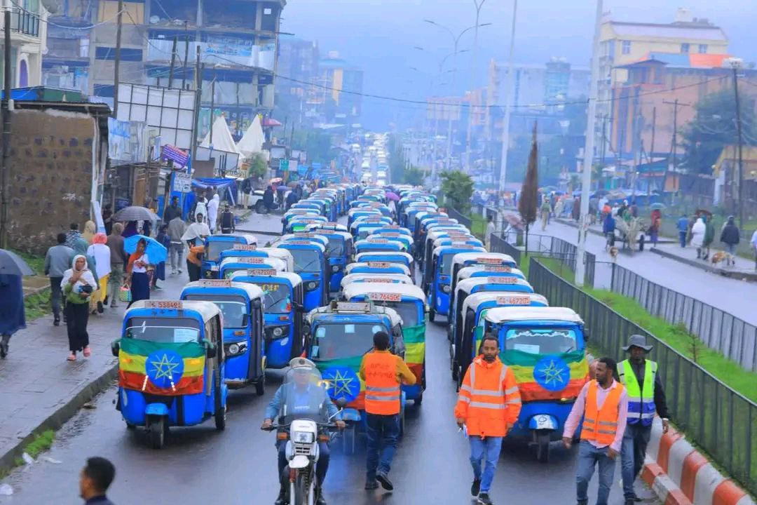 የህዳሴ ግድብ መጠናቁን አስመልክቶ የተደረግ የድጋፍ ሰልፍ